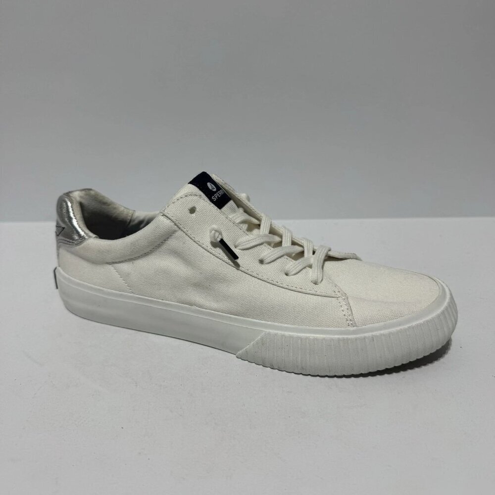 Sperry Womens Bermuda Seacycled Sneakers White Size 8.5 M